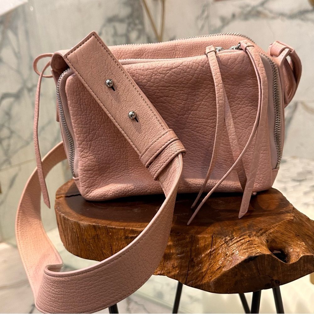 ALLSAINTS Vincent Crossbody Bag In Peach Pink - Picture 12 of 13